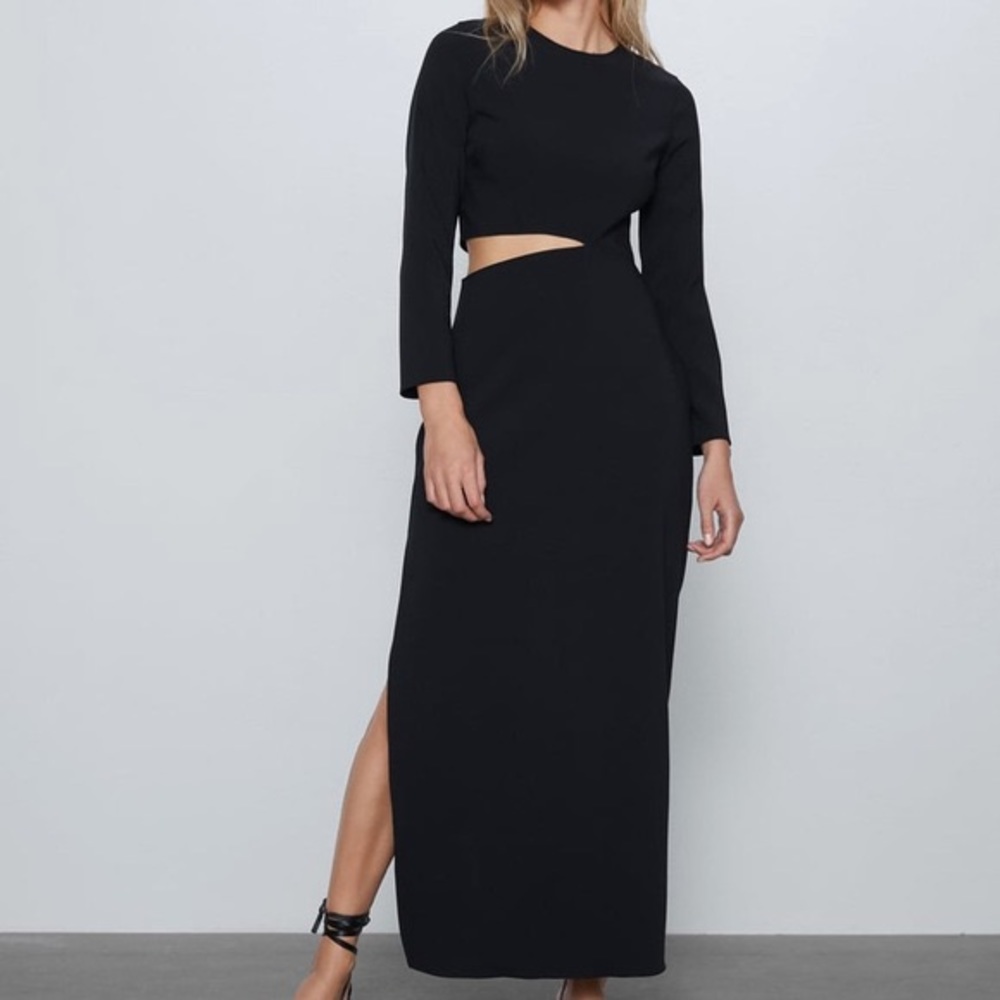 NWT Zara Black Maxi Dress